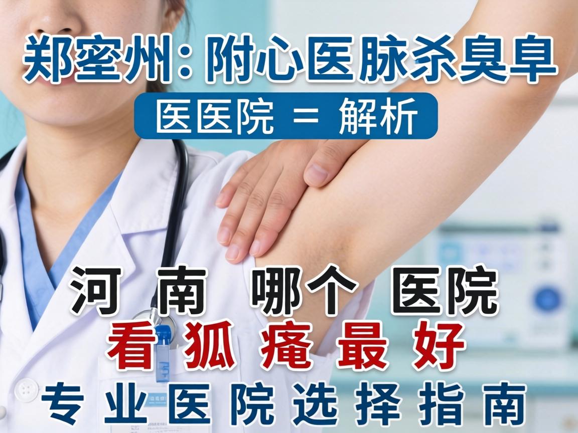 郑州附医腋臭医院解析，河南哪个医院看狐臭最好，专业医院选择指南