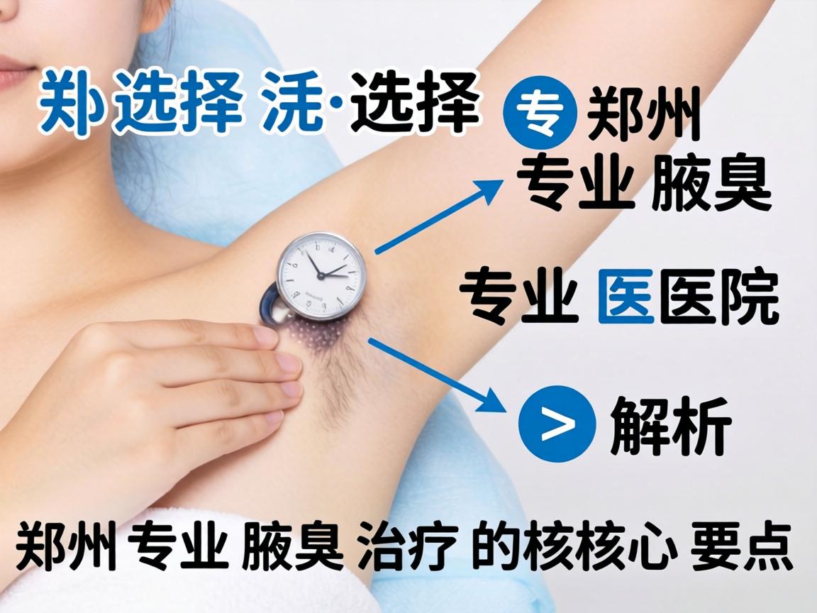 选择郑州专业腋臭医院，解析郑州专业腋臭治疗的核心要点