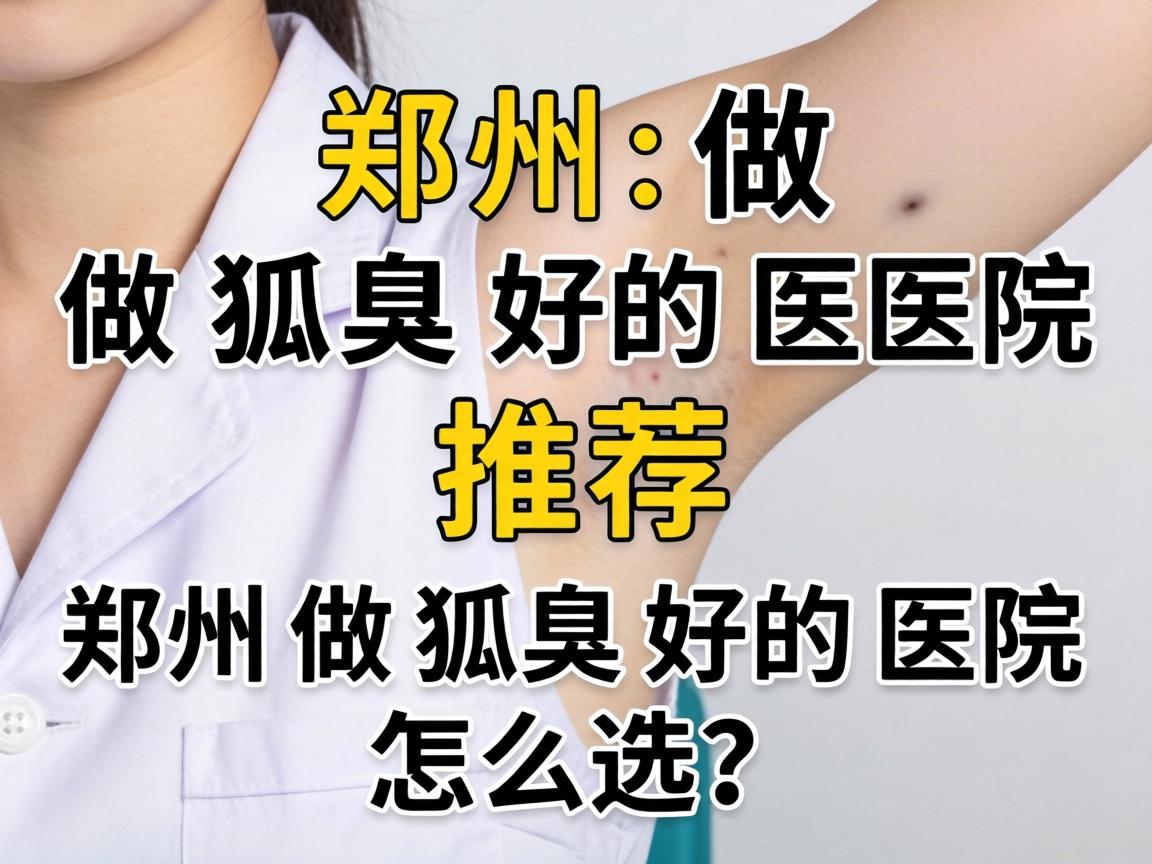 郑州做狐臭好的医院推荐，郑州做狐臭好的医院怎么选？