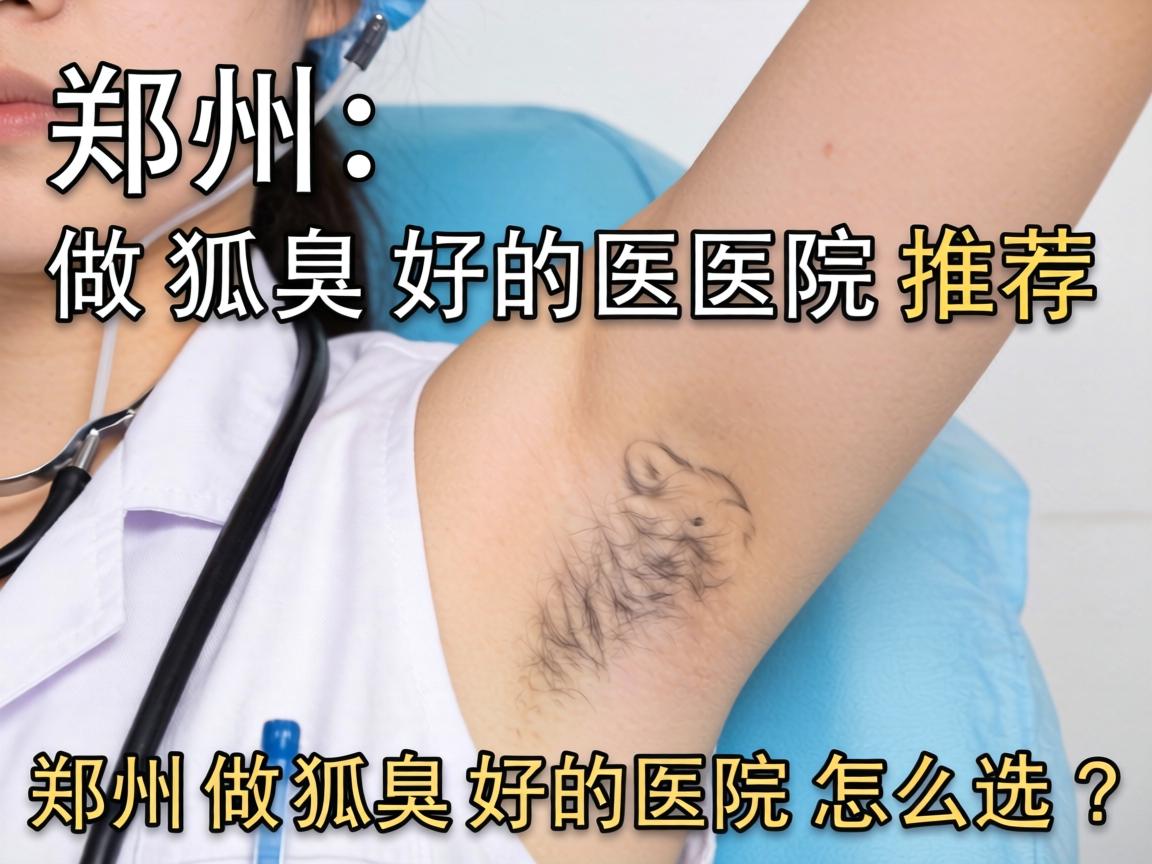 郑州做狐臭好的医院推荐，郑州做狐臭好的医院怎么选？