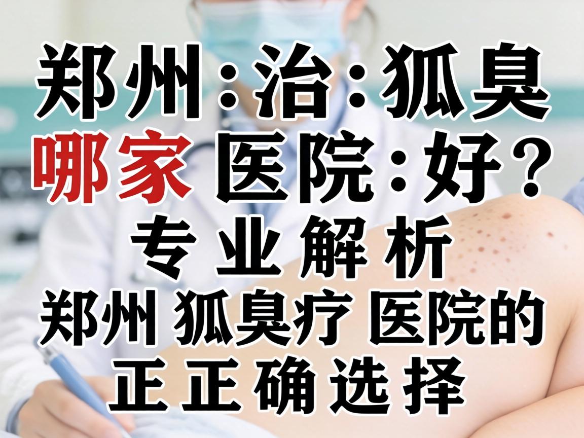 郑州治狐臭哪家医院好？专业解析郑州狐臭医院的正确选择