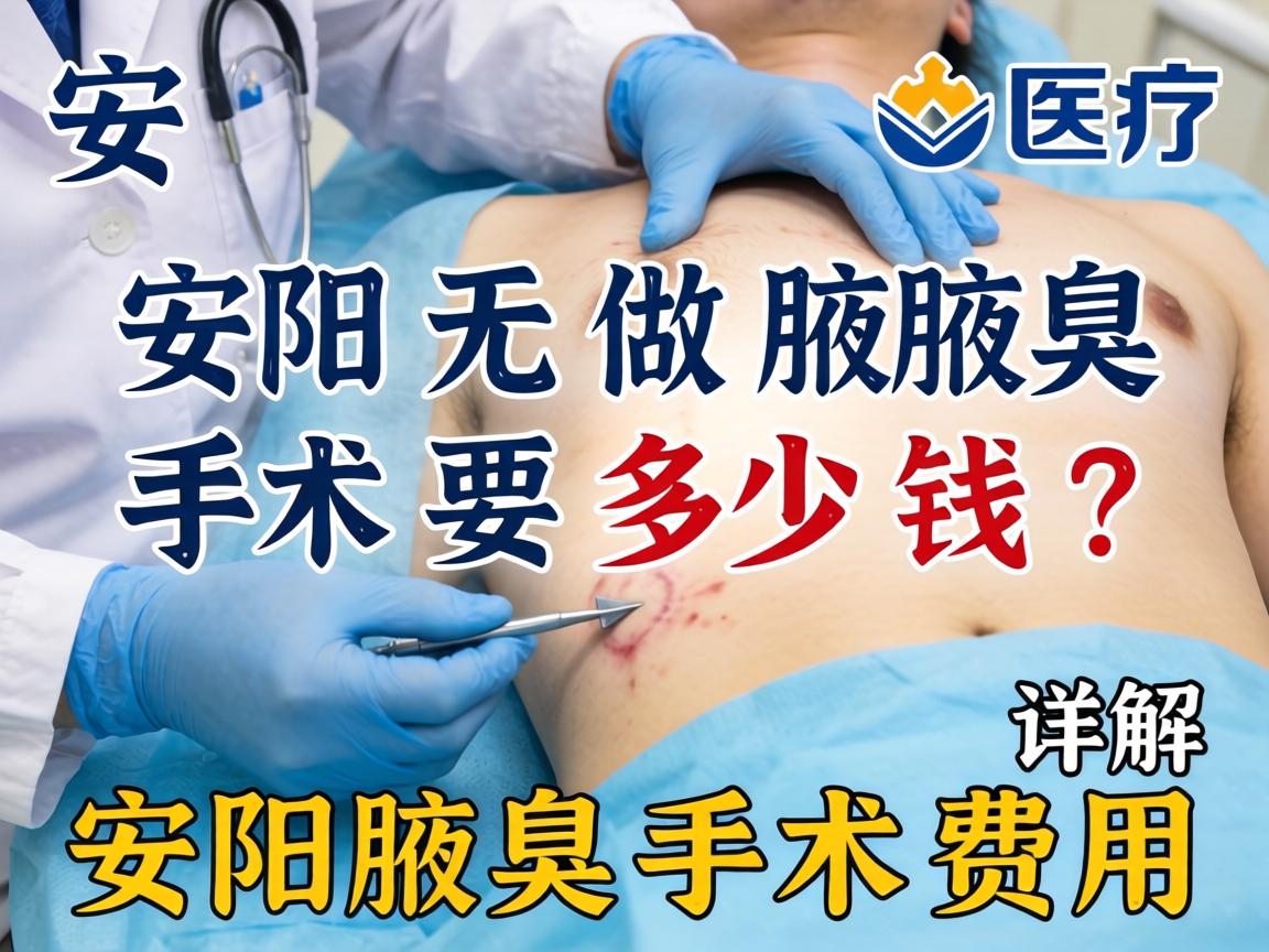 在安阳做腋臭手术要多少钱？详解安阳腋臭手术费用