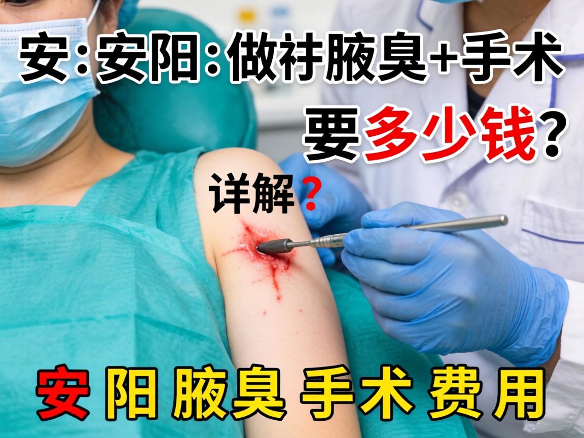 在安阳做腋臭手术要多少钱？详解安阳腋臭手术费用