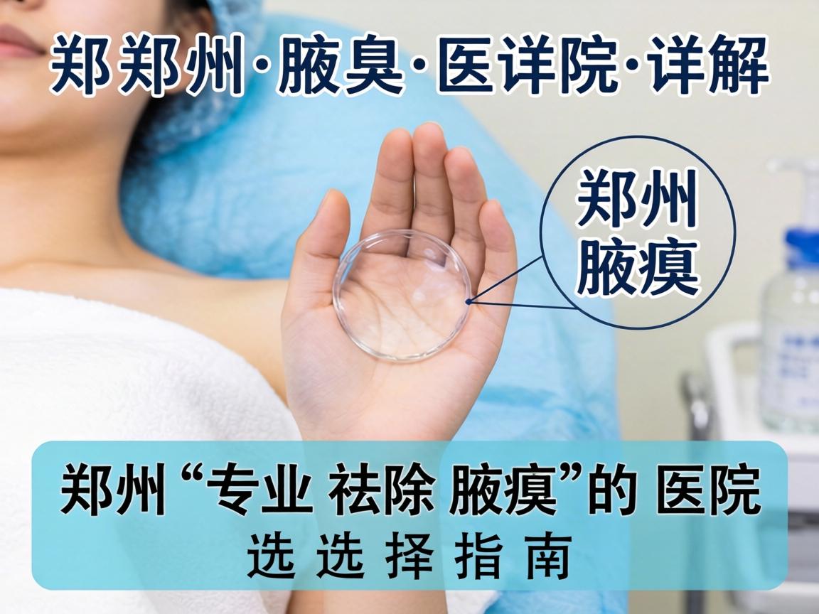 郑州腋臭医院详解，郑州专业祛除腋臭的医院选择指南