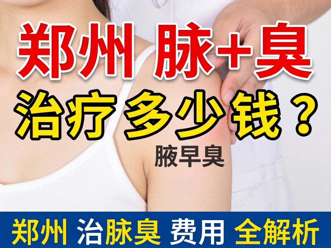 郑州腋臭治疗多少钱？郑州治腋臭费用全解析
