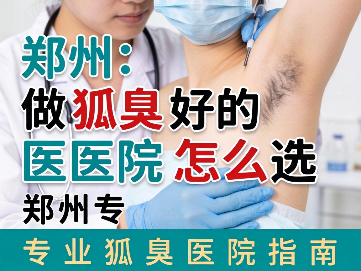 郑州做狐臭好的医院怎么选？郑州专业狐臭医院指南