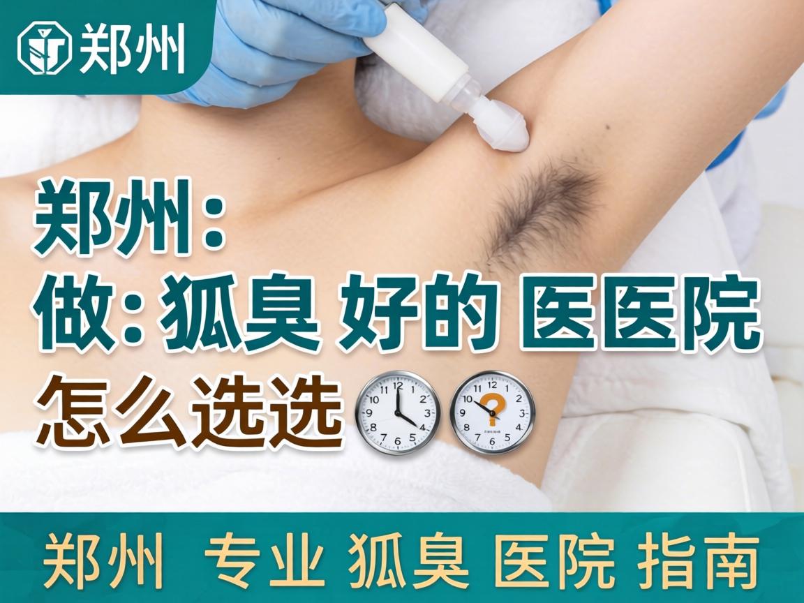 郑州做狐臭好的医院怎么选？郑州专业狐臭医院指南