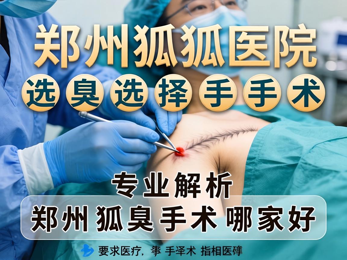 郑州狐臭手术医院选择指南，专业解析郑州狐臭手术哪家好
