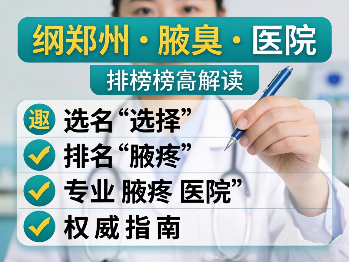 郑州腋臭医院排名榜解读，选择专业腋臭医院的权威指南