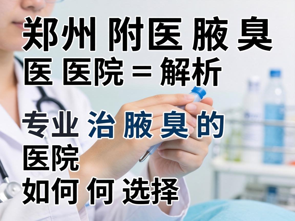 郑州附医腋臭医院解析，专业治腋臭的医院如何选择