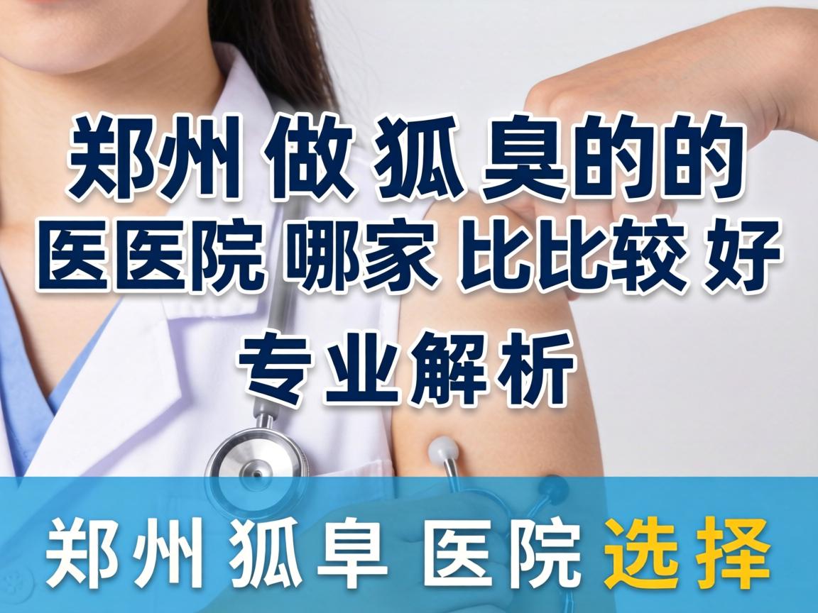 郑州做狐臭的医院哪家比较好？专业解析郑州狐臭医院选择
