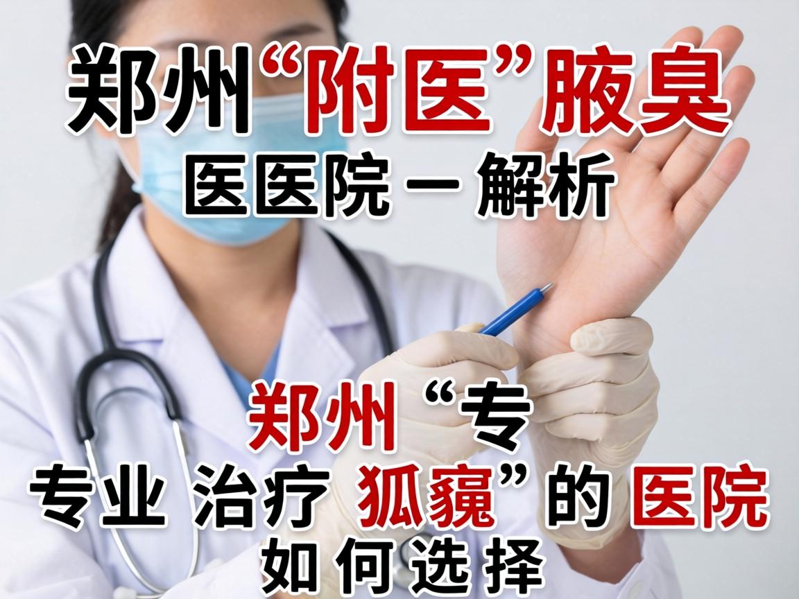 郑州附医腋臭医院解析，郑州专业治疗狐臭的医院如何选择