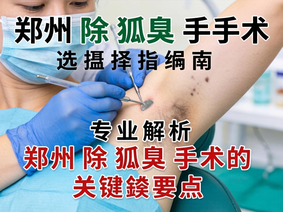 郑州除狐臭手术选择指南，专业解析郑州除狐臭手术的关键要点