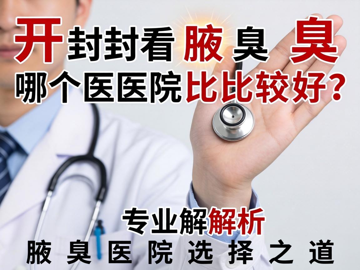 开封看腋臭哪个医院比较好？专业解析腋臭医院选择之道