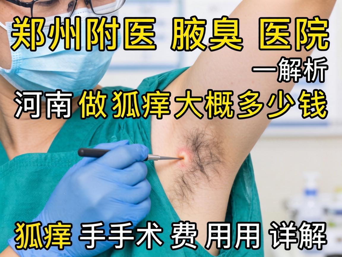 郑州附医腋臭医院解析，河南做狐臭大概多少钱，狐臭手术费用详解