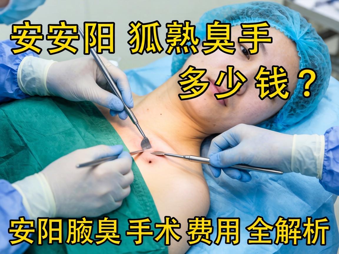 安阳狐臭手术多少钱？安阳腋臭手术费用全解析