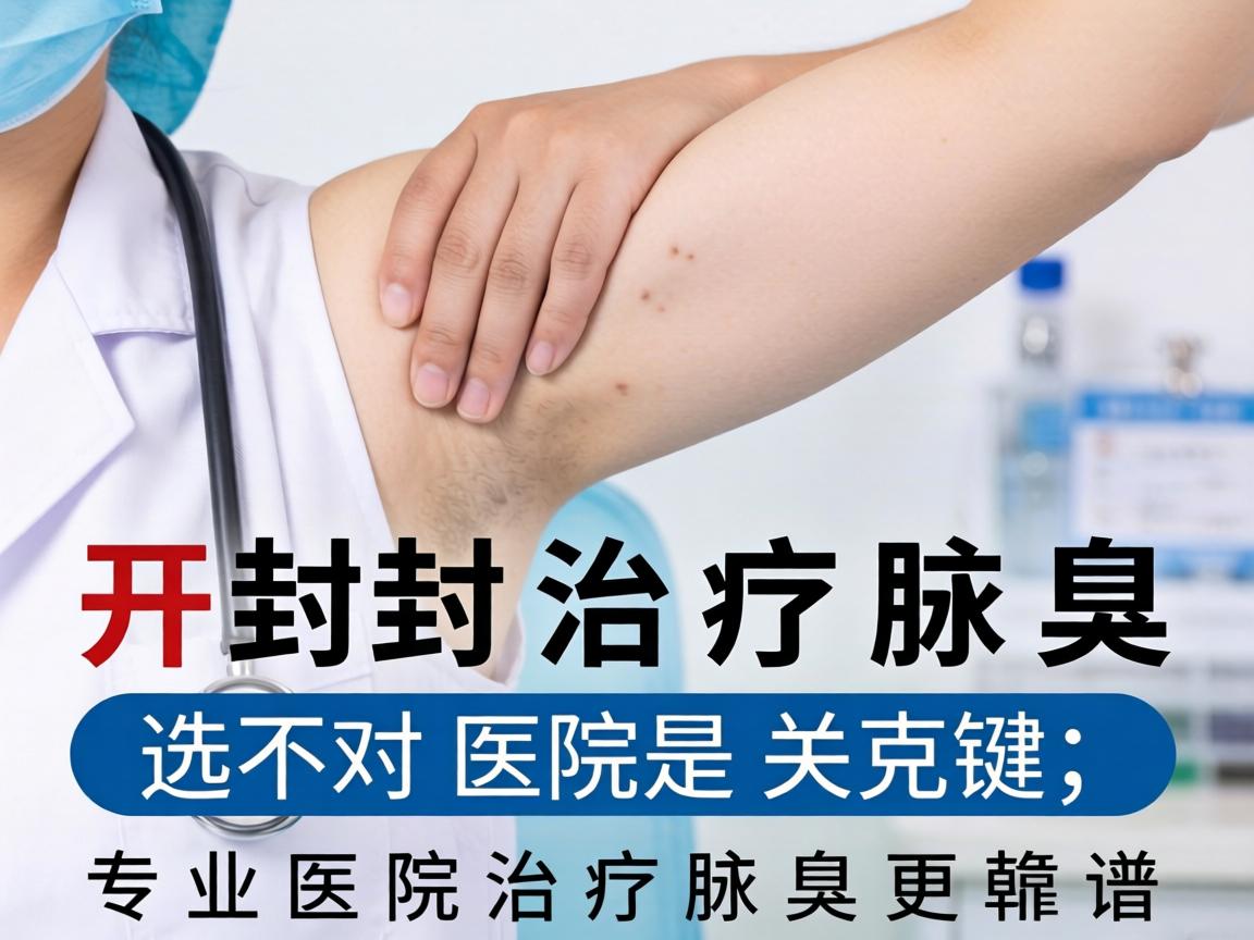 开封治疗腋臭，选对医院是关键，专业医院治疗腋臭更靠谱