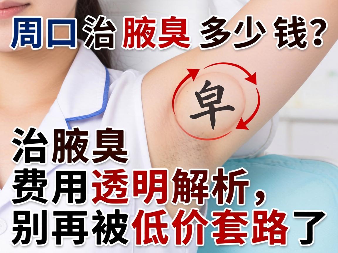 周口治腋臭多少钱？治腋臭费用透明解析，别再被低价套路了