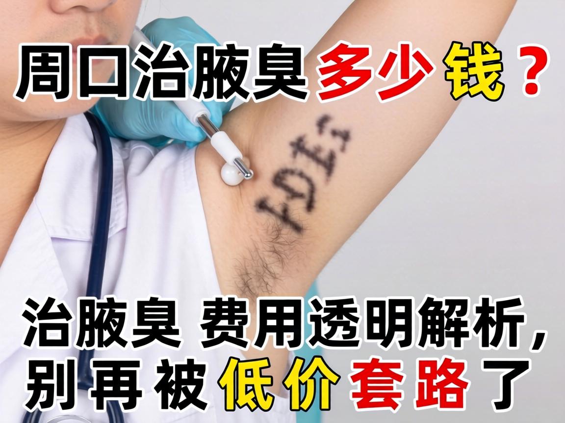 周口治腋臭多少钱？治腋臭费用透明解析，别再被低价套路了