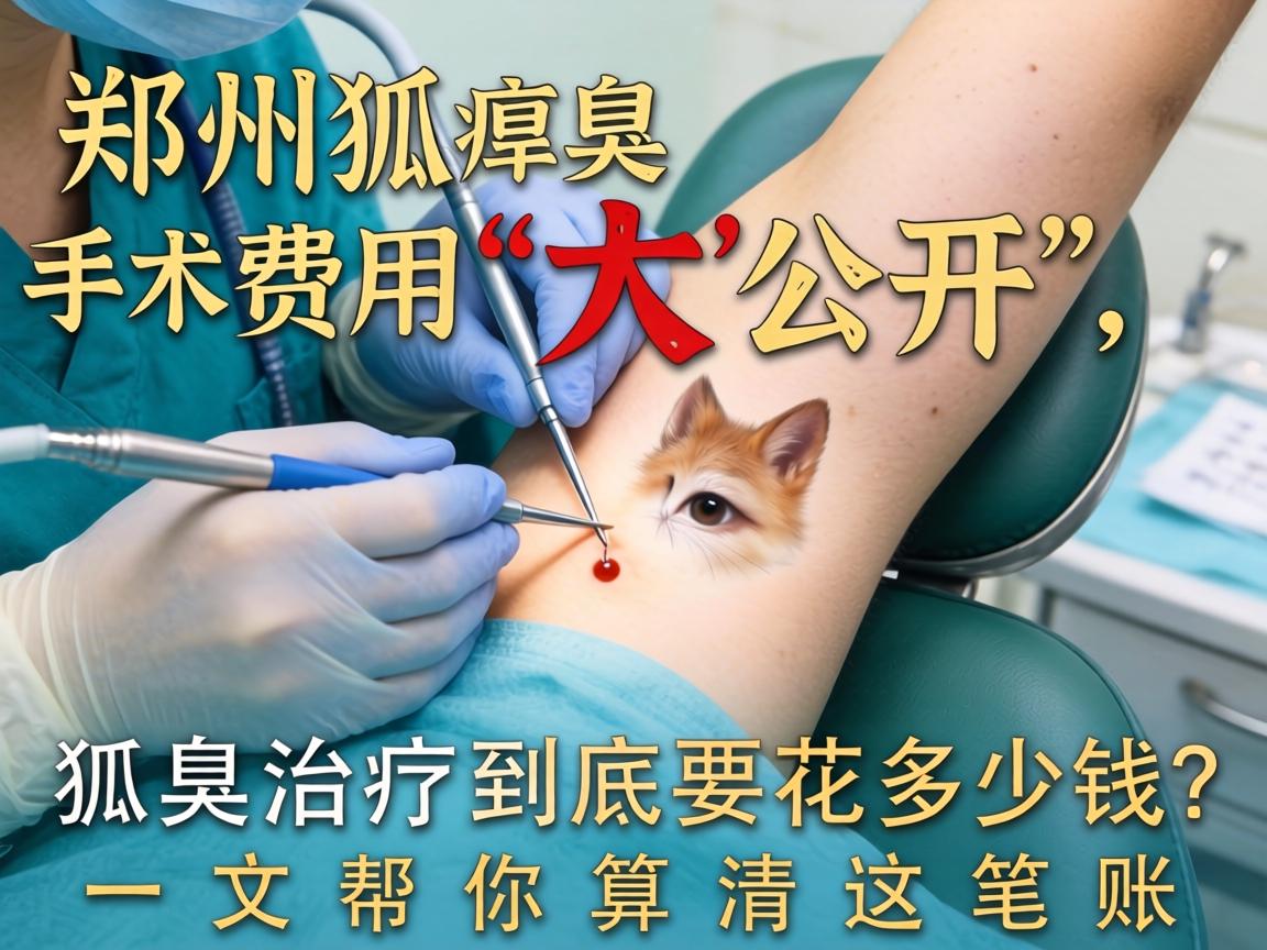 郑州狐臭手术费用大公开，狐臭治疗到底要花多少钱？一文帮你算清这笔账