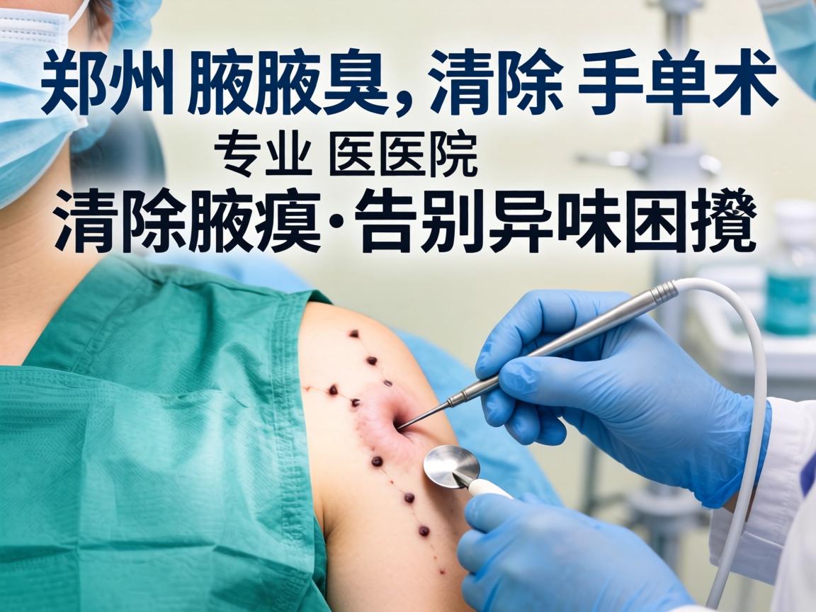 郑州腋臭清除手术，专业医院清除腋臭，告别异味困扰