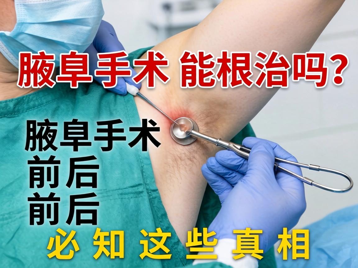 腋臭手术选择难题，腋臭手术能根治吗？腋臭手术前后必知这些真相