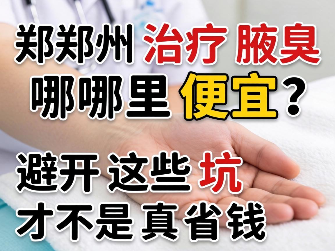 郑州治疗腋臭哪里便宜？避开这些坑才是真省钱