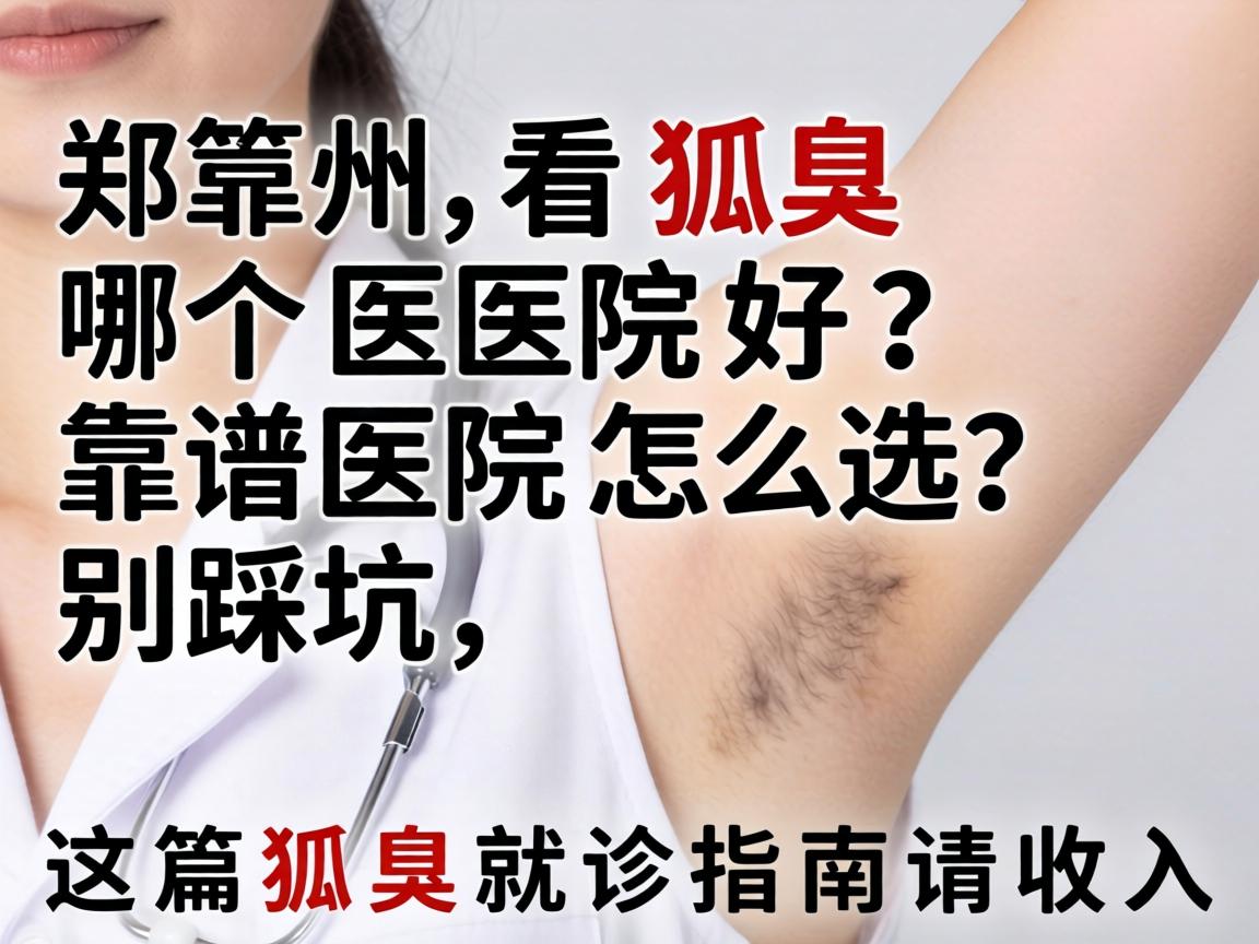 郑州看狐臭哪个医院好？靠谱医院怎么选？别踩坑，这篇狐臭就诊指南请收好