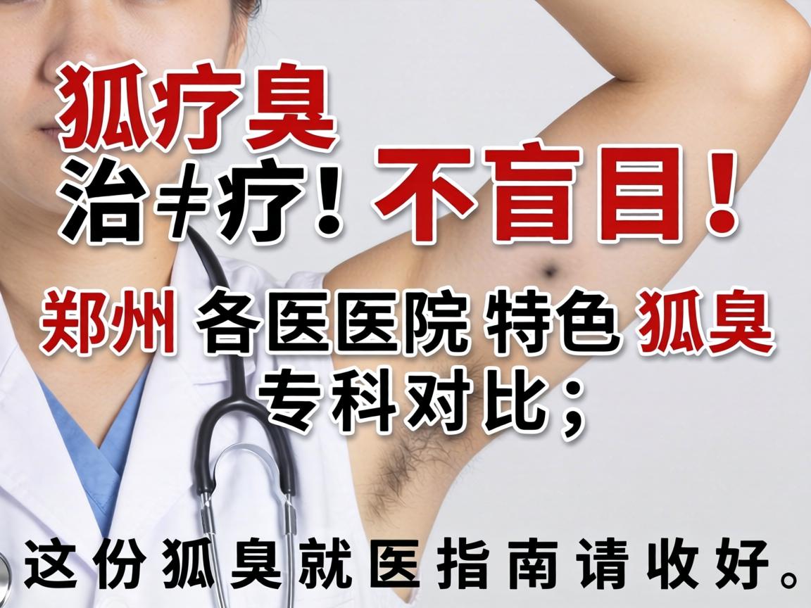 狐臭治疗不盲目！郑州各医院特色狐臭专科对比，这份狐臭就医指南请收好
