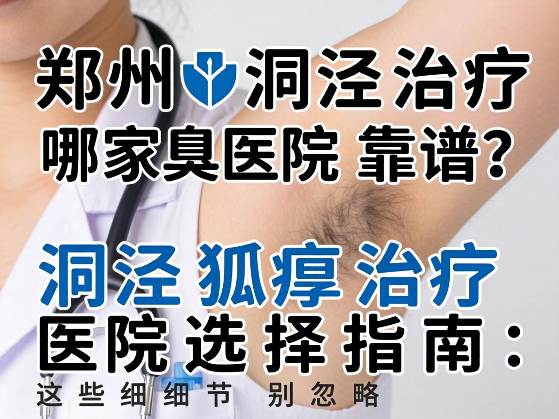 郑州洞泾治疗狐臭哪家医院靠谱？洞泾狐臭治疗医院选择指南，这些细节别忽略