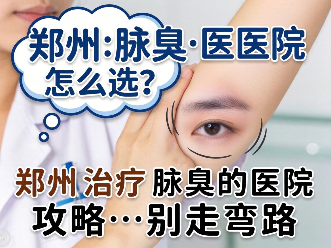 郑州腋臭医院怎么选？郑州治疗腋臭的医院攻略，别走弯路