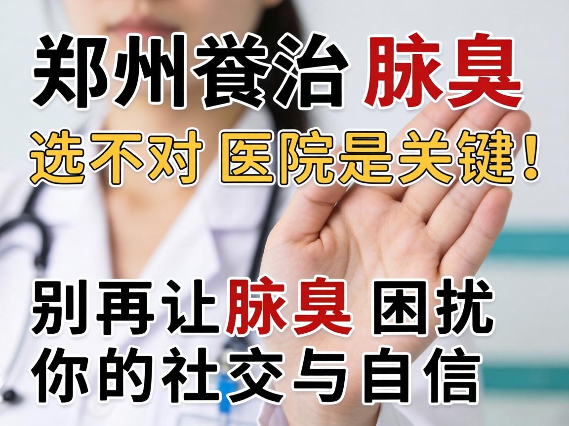 郑州治腋臭，选对医院是关键！别再让腋臭困扰你的社交与自信