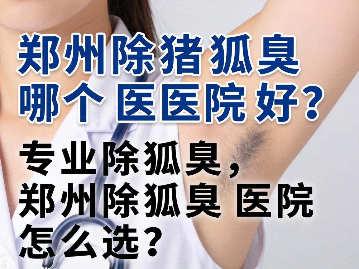 郑州除狐臭哪个医院好？专业除狐臭，郑州除狐臭医院怎么选？