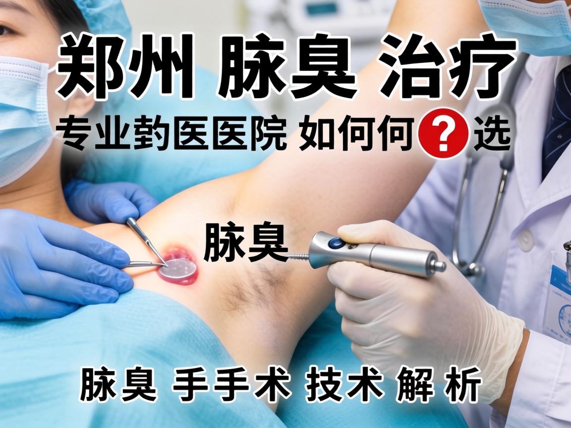 郑州腋臭治疗，专业医院如何选？腋臭手术技术解析