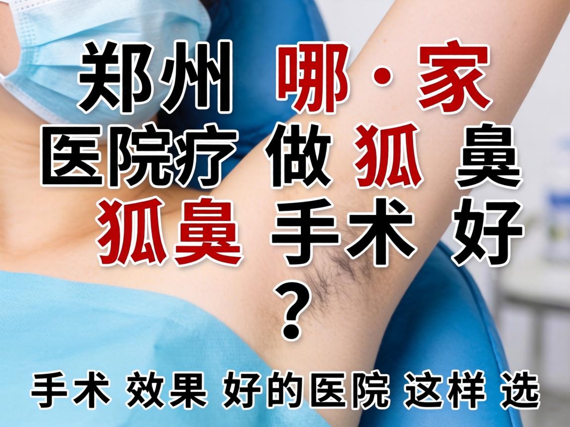郑州哪家医院做狐臭手术好？手术效果好的医院这样选