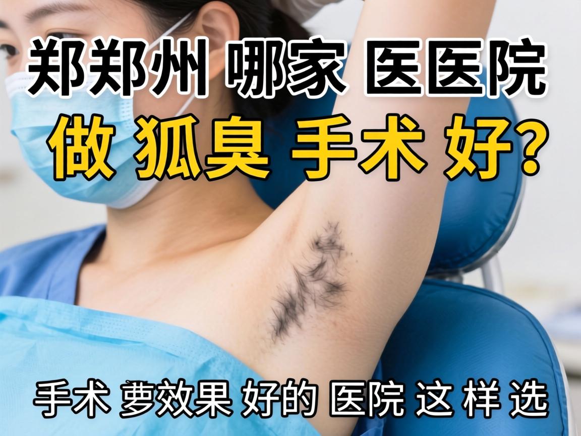郑州哪家医院做狐臭手术好？手术效果好的医院这样选