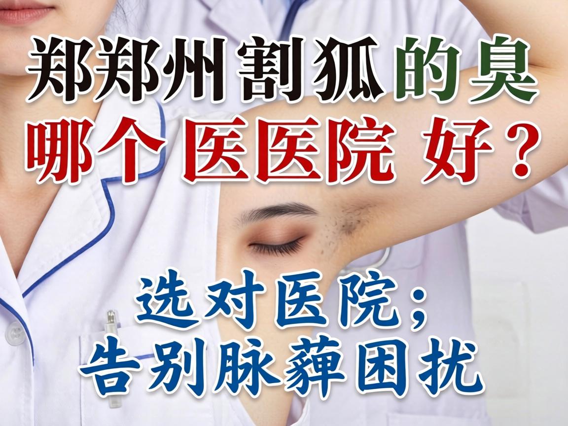 郑州割狐臭哪个医院好？选对医院，告别腋臭困扰