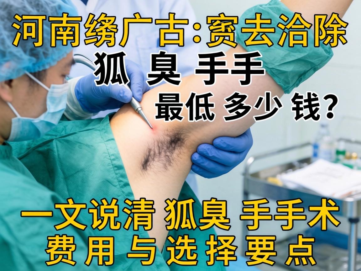 河南去除狐臭手术最低多少钱?一文说清狐臭手术费用与选择要点 河南去除狐臭手术最低多少钱?一文说清狐臭手术费用与选择要点
