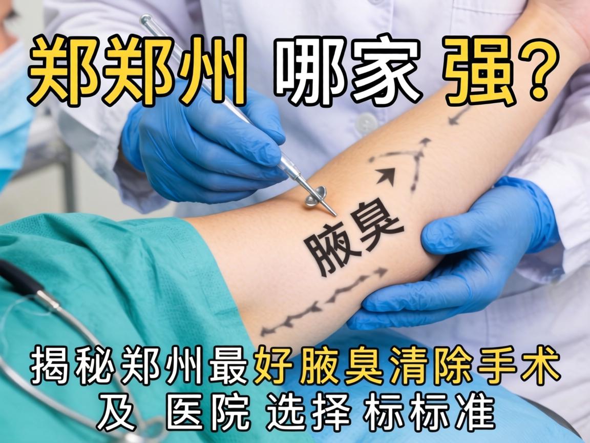 郑州腋臭手术哪家强？揭秘郑州最好腋臭清除手术及医院选择标准