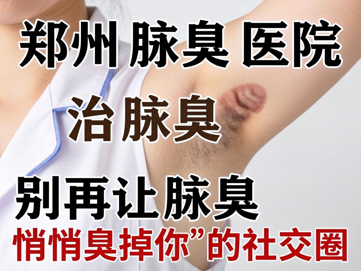 郑州腋臭医院治腋臭，别再让腋臭悄悄臭掉你的社交圈