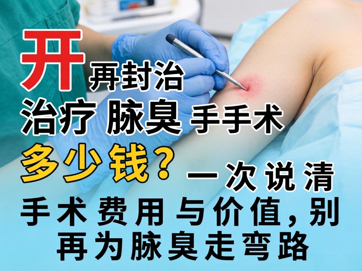 开封治疗腋臭手术多少钱？一次说清手术费用与价值，别再为腋臭走弯路