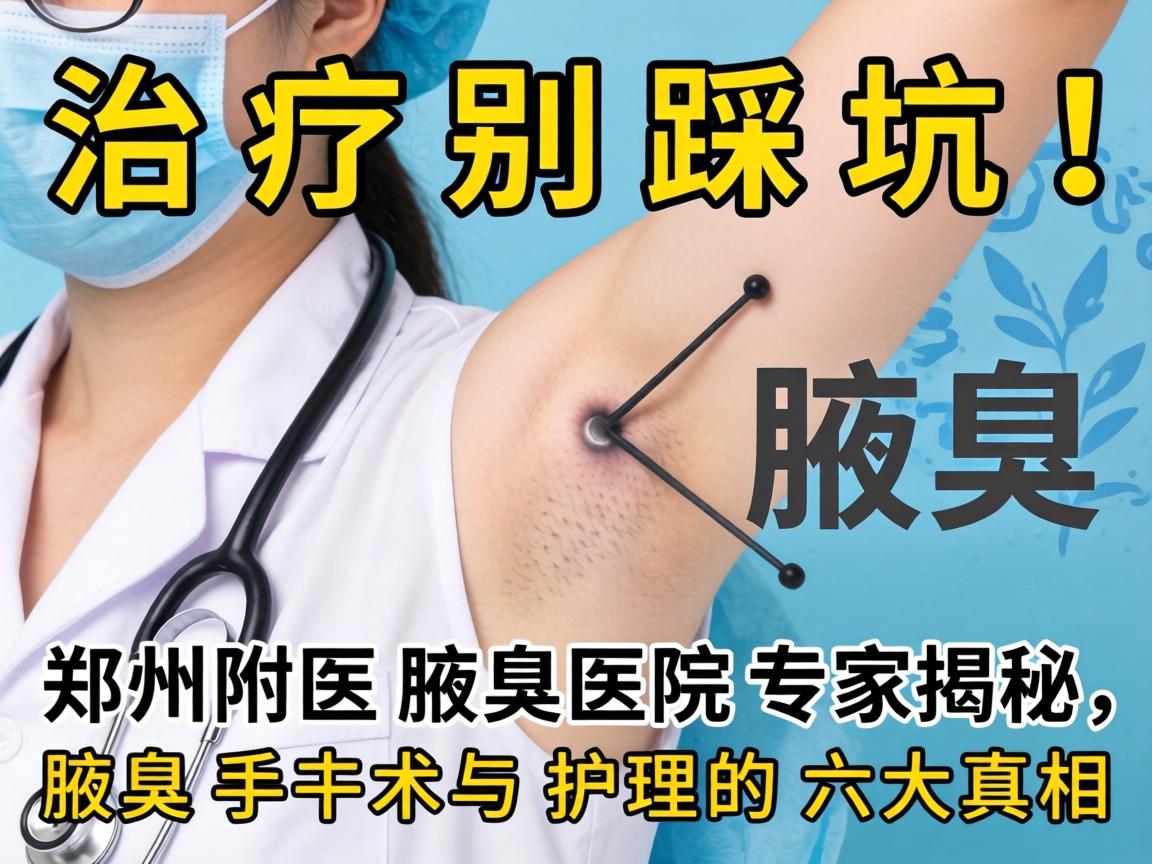 腋臭治疗别踩坑！郑州附医腋臭医院专家揭秘，腋臭手术与护理的六大真相