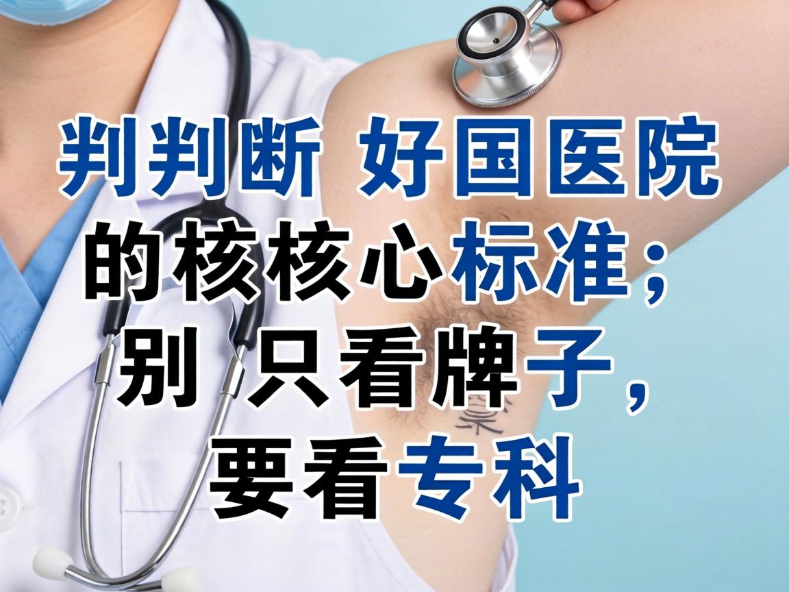 一、判断好医院的核心标准，别只看牌子，要看专科