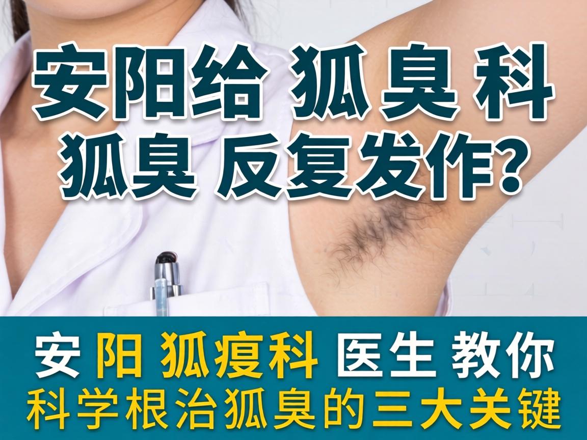 安阳狐臭科，狐臭反复发作？安阳狐臭科医生教你科学根治狐臭的三大关键