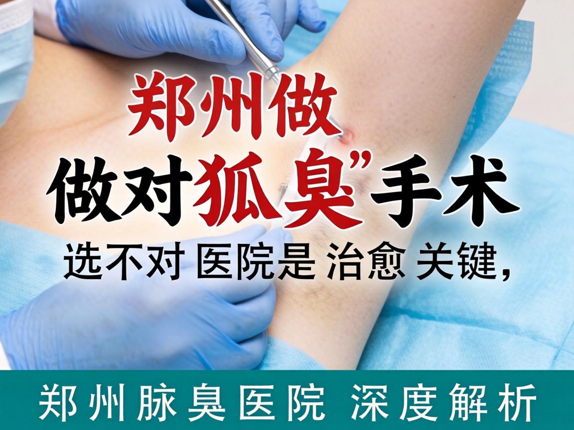 郑州做狐臭手术，选对医院是治愈关键，郑州腋臭医院深度解析