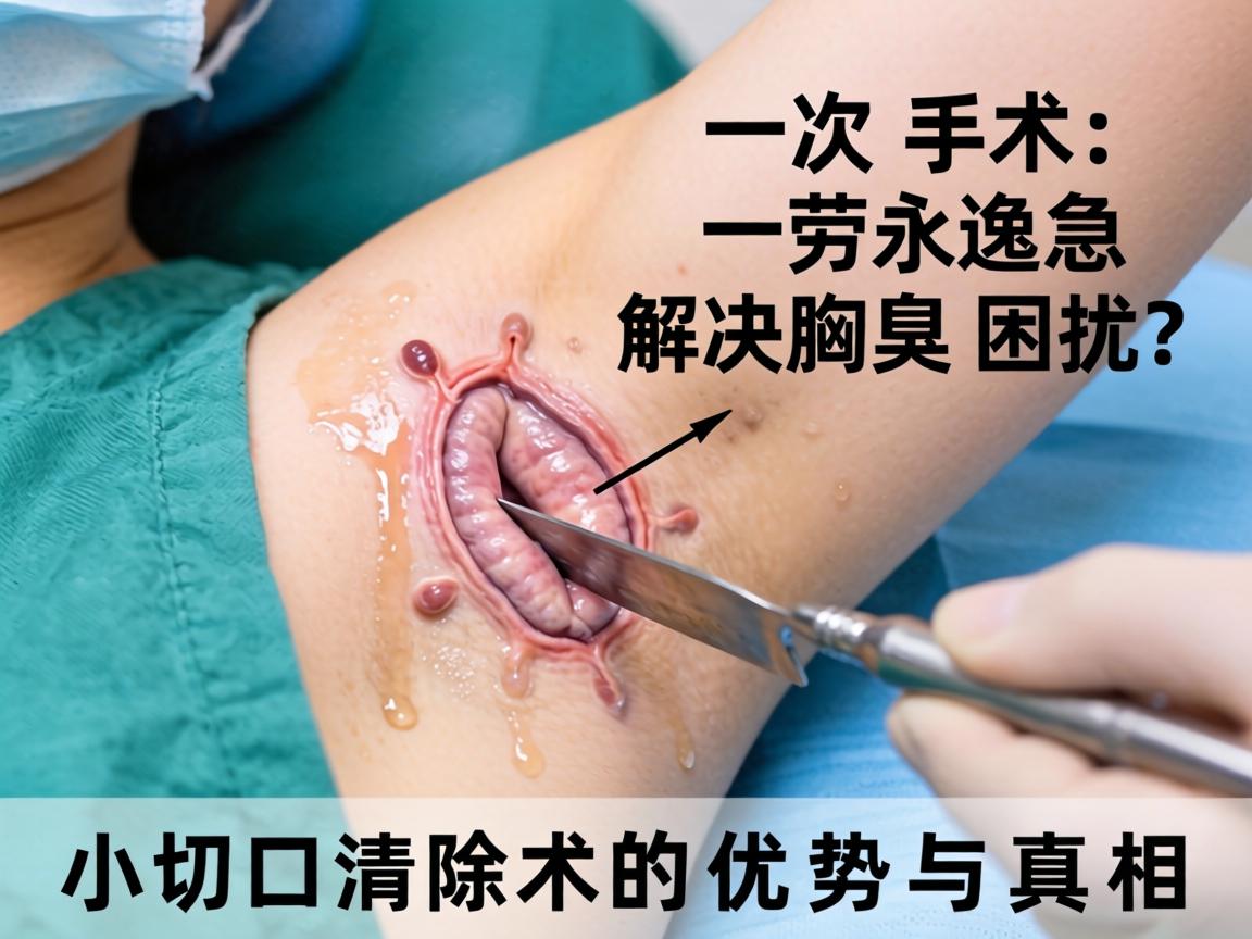 小切口汗腺清除术，一次手术，一劳永逸解决腋臭困扰？小切口清除术的优势与真相