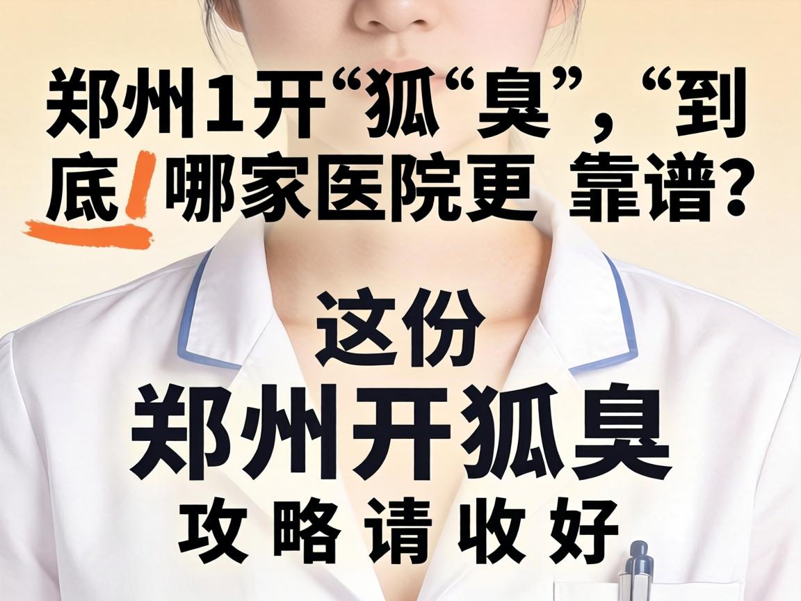 郑州开狐臭，到底哪家医院更靠谱？这份郑州开狐臭攻略请收好