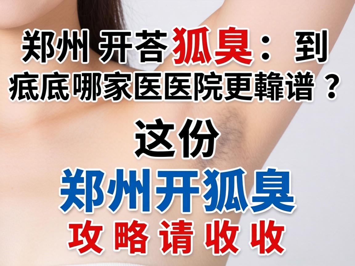 郑州开狐臭，到底哪家医院更靠谱？这份郑州开狐臭攻略请收好