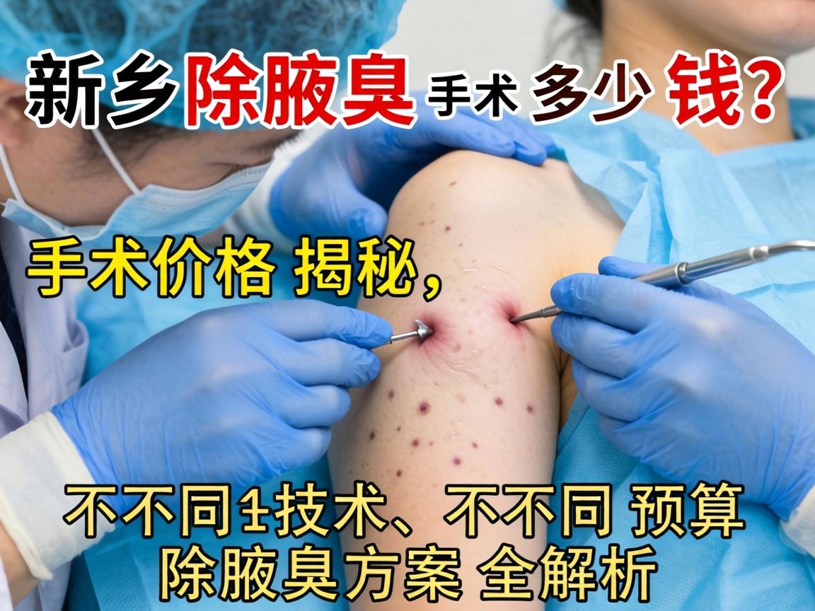 新乡除腋臭手术多少钱？手术价格揭秘，不同技术、不同预算的除腋臭方案全解析