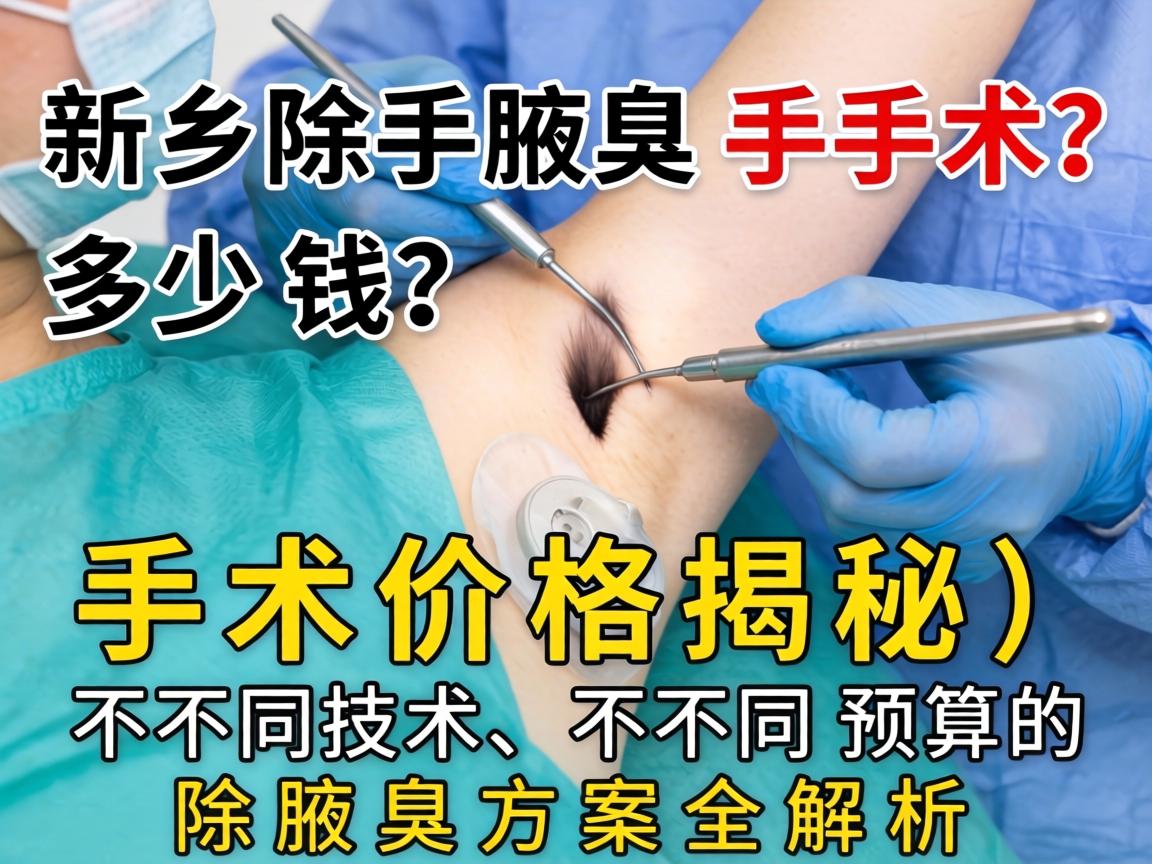 新乡除腋臭手术多少钱？手术价格揭秘，不同技术、不同预算的除腋臭方案全解析
